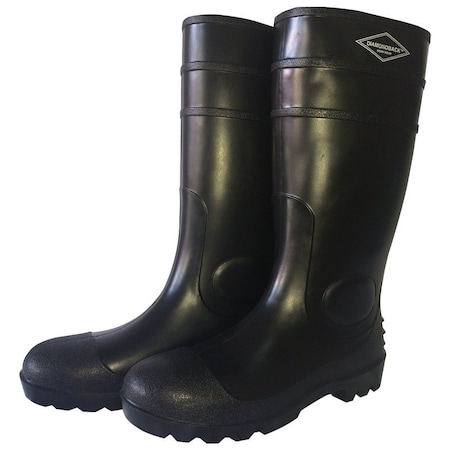 Boot Knee Pvc Matt Blk Size 11